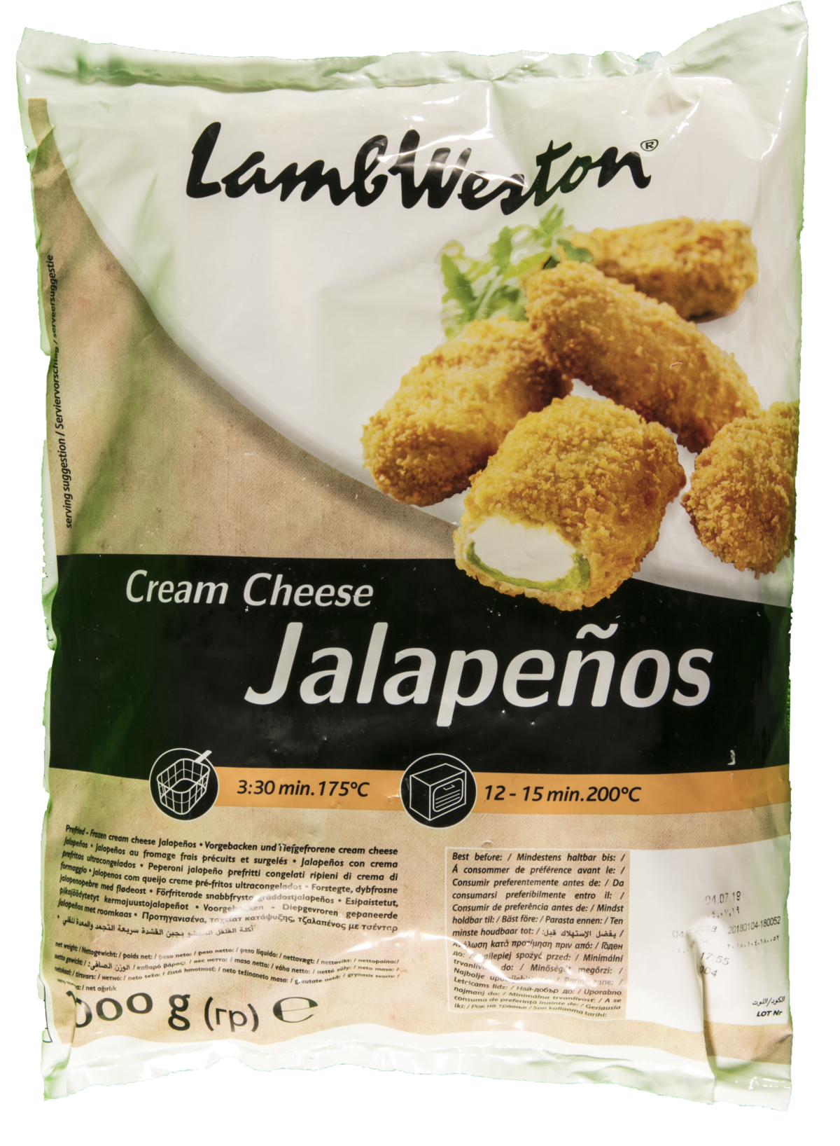 D-(Lamb Western) Cream Cheese Green Jalapenos 1KG