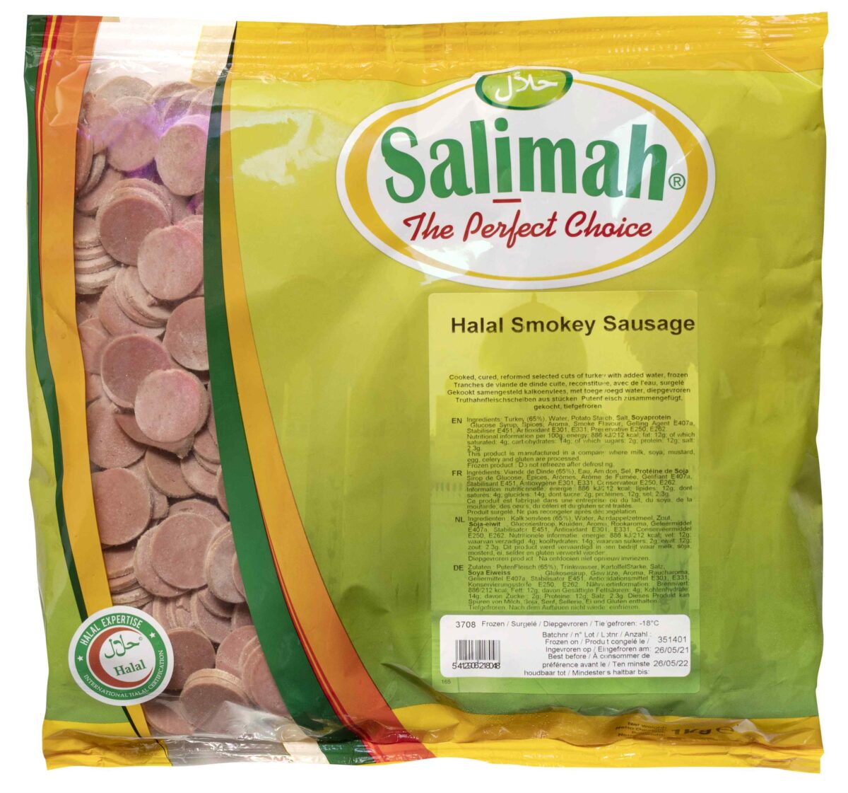 D- (Salimah) Smokey Sausage Halal 1KG